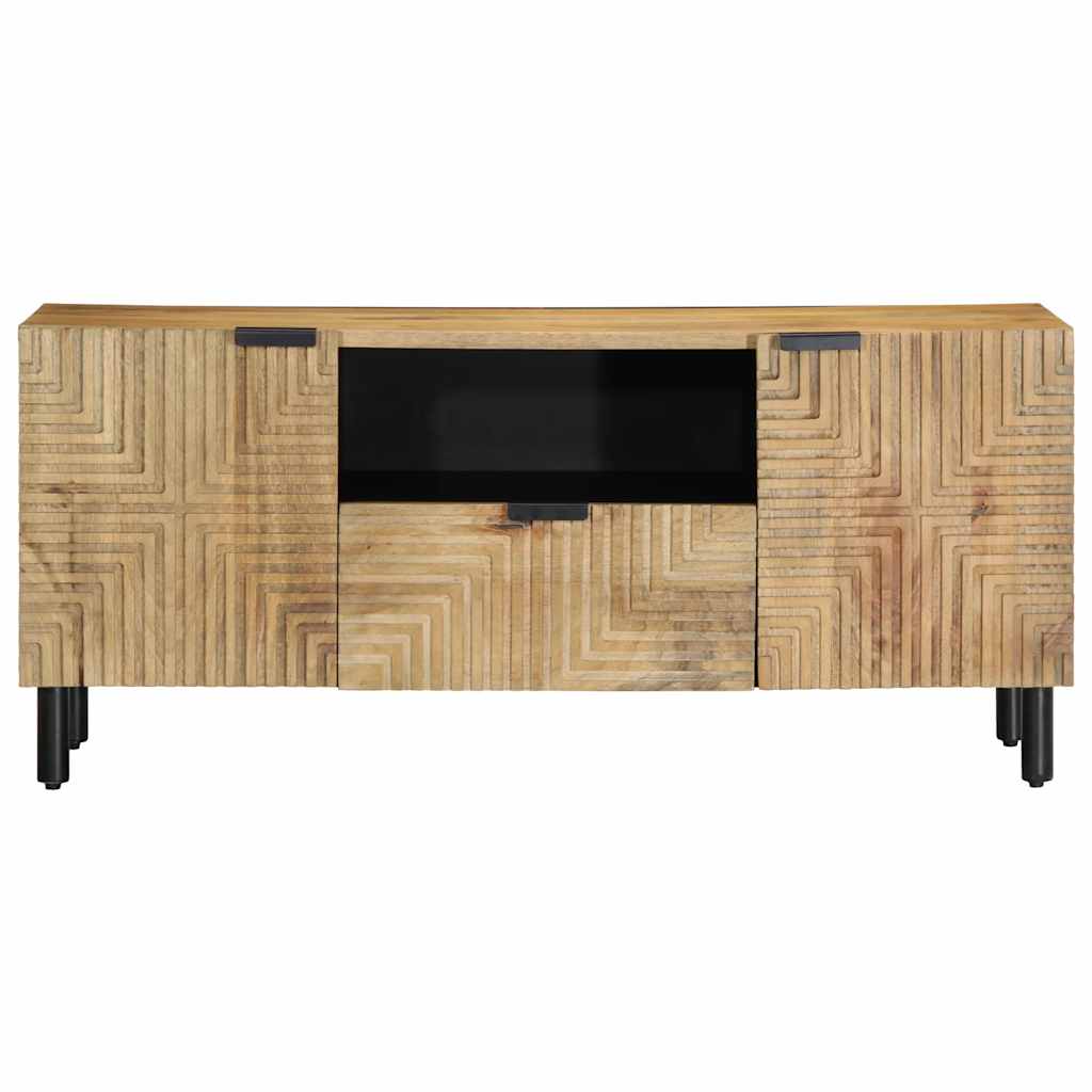 Tv-meubel 105x33x46 cm massief mangohout bruin is nu te koop bij PeponiXL, paradijselijk wonen!