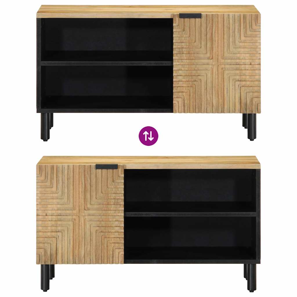 Tv-meubel 80x31,5x46 cm massief mangohout bruin is nu te koop bij PeponiXL, paradijselijk wonen!