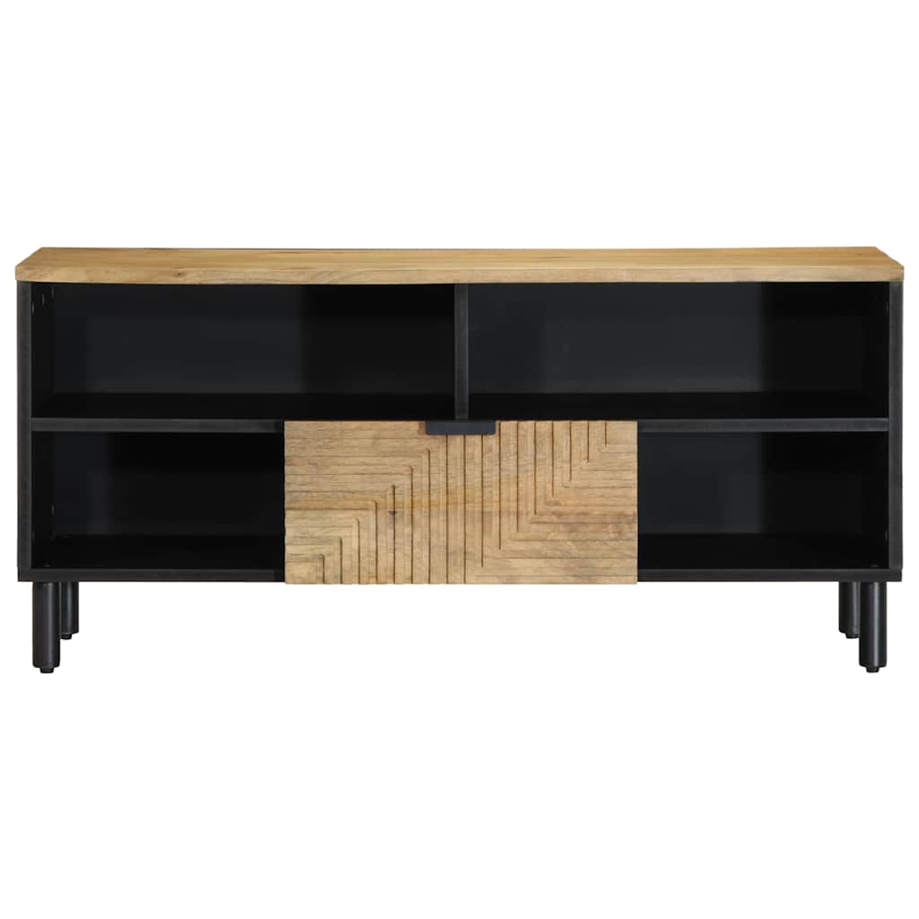 Tv-meubel 100x33x46 cm massief mangohout bruin is nu te koop bij PeponiXL, paradijselijk wonen!