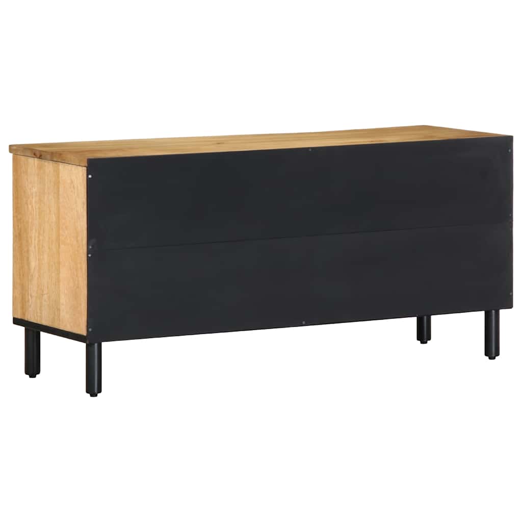 Tv-meubel 100x33x46 cm massief mangohout bruin is nu te koop bij PeponiXL, paradijselijk wonen!