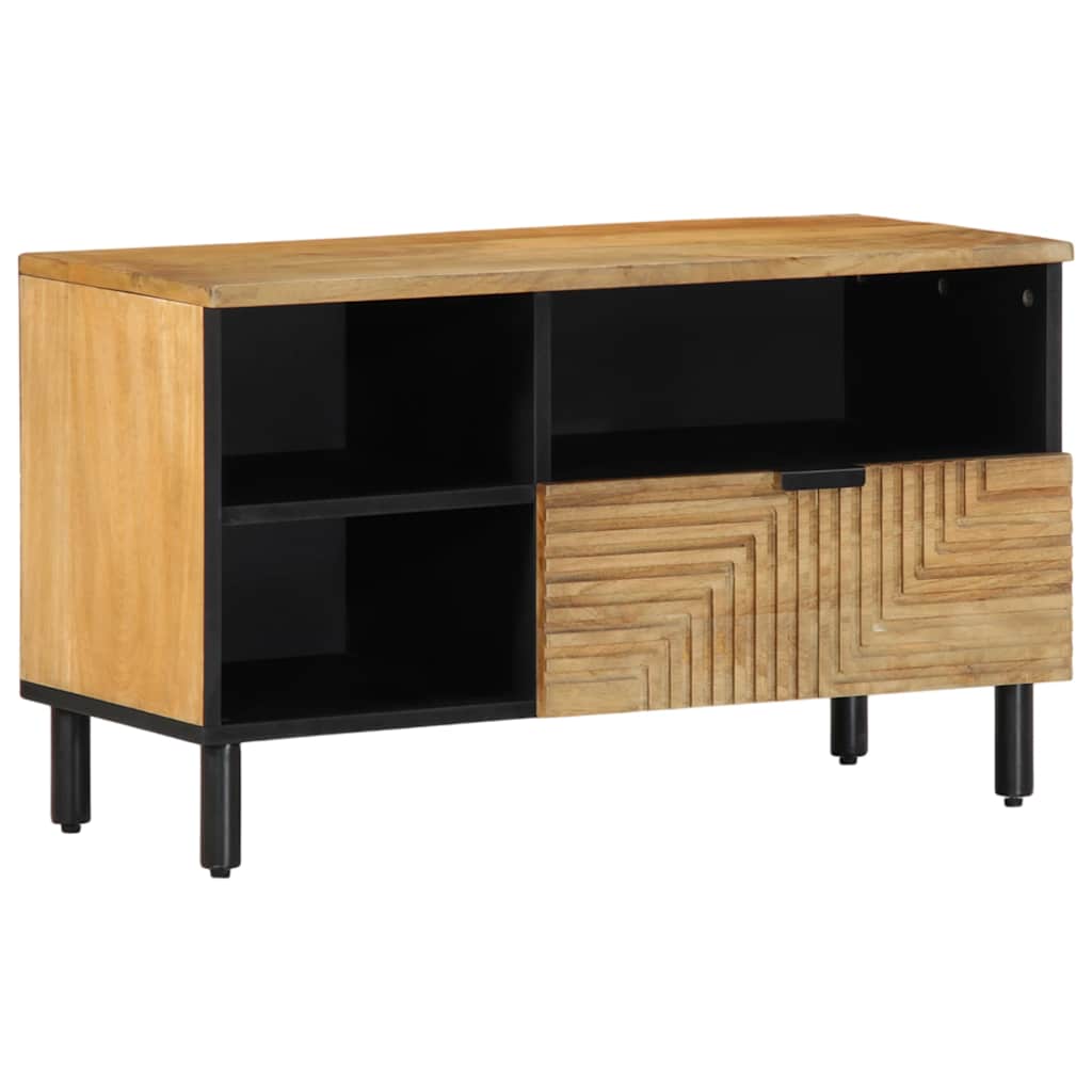 Tv-meubel 80x33x46 cm massief mangohout bruin is nu te koop bij PeponiXL, paradijselijk wonen!