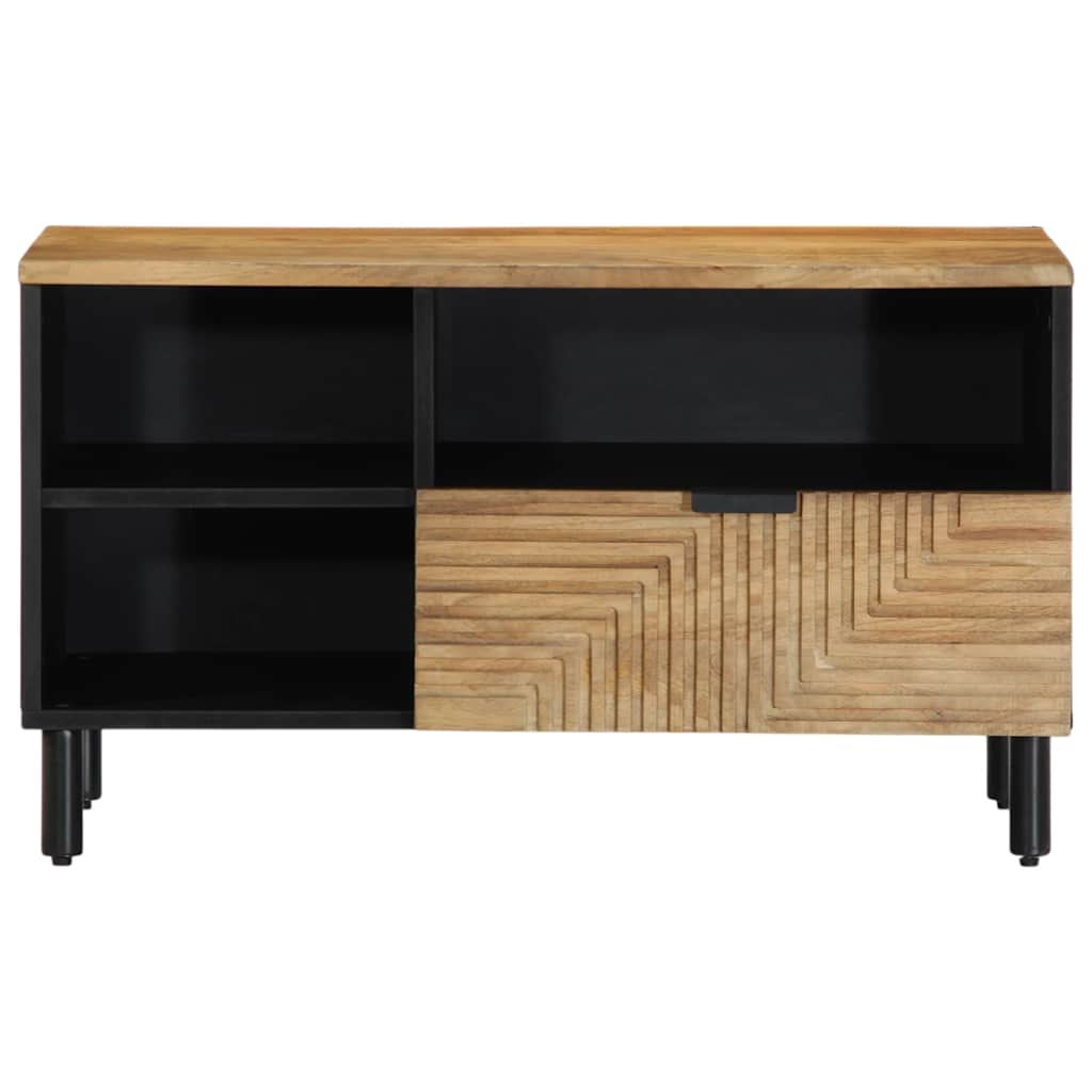 Tv-meubel 80x33x46 cm massief mangohout bruin is nu te koop bij PeponiXL, paradijselijk wonen!