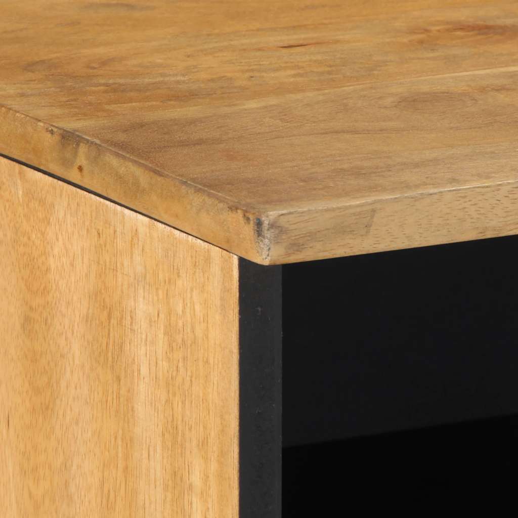 Tv-meubel 80x33x46 cm massief mangohout bruin is nu te koop bij PeponiXL, paradijselijk wonen!
