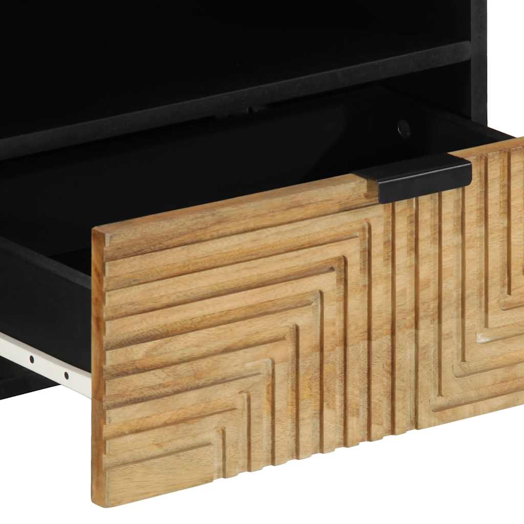 Tv-meubel 80x33x46 cm massief mangohout bruin is nu te koop bij PeponiXL, paradijselijk wonen!