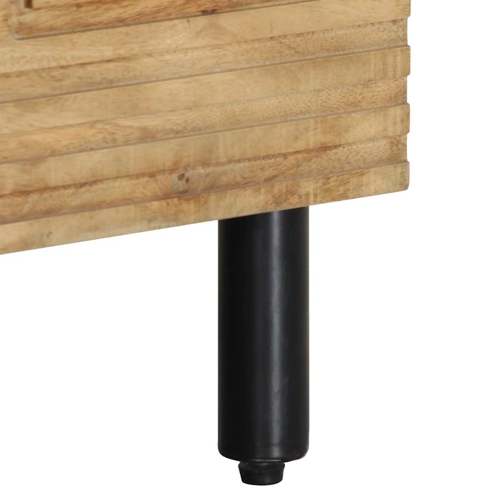 Tv-meubel 80x33x46 cm massief mangohout bruin is nu te koop bij PeponiXL, paradijselijk wonen!