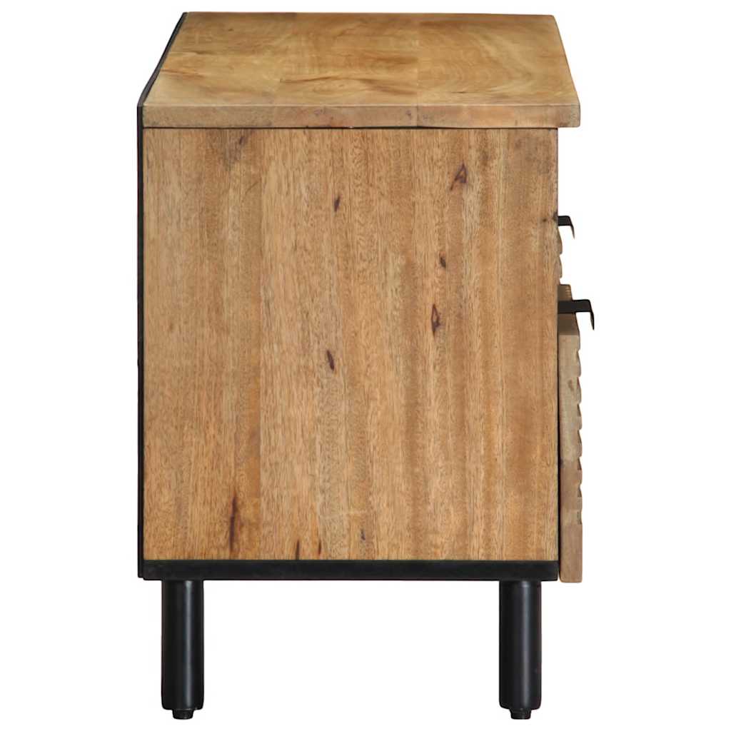 Tv-meubel 100x33x46 cm massief mangohout bruin is nu te koop bij PeponiXL, paradijselijk wonen!