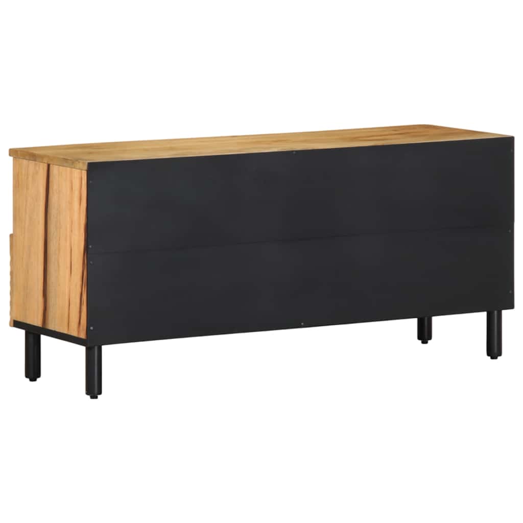 Tv-meubel 100x33x46 cm massief mangohout bruin is nu te koop bij PeponiXL, paradijselijk wonen!