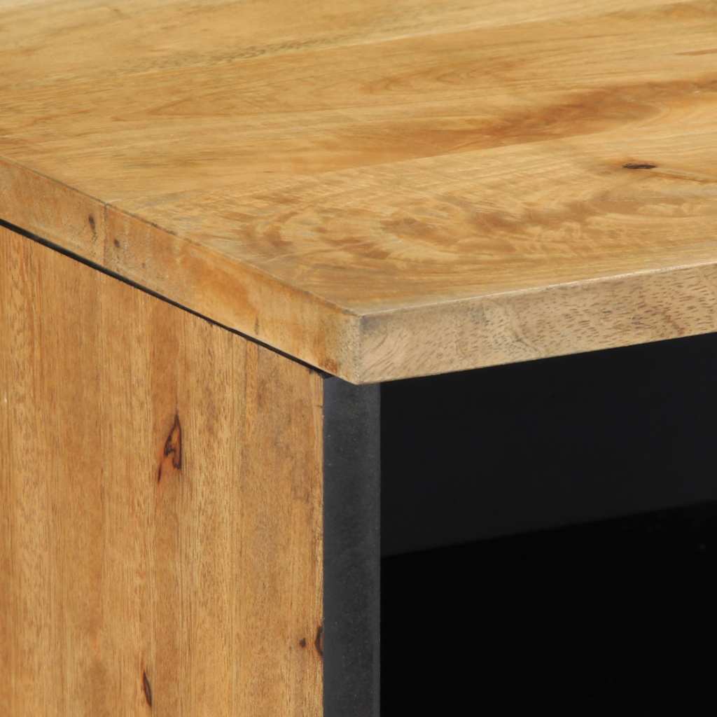 Tv-meubel 100x33x46 cm massief mangohout bruin is nu te koop bij PeponiXL, paradijselijk wonen!