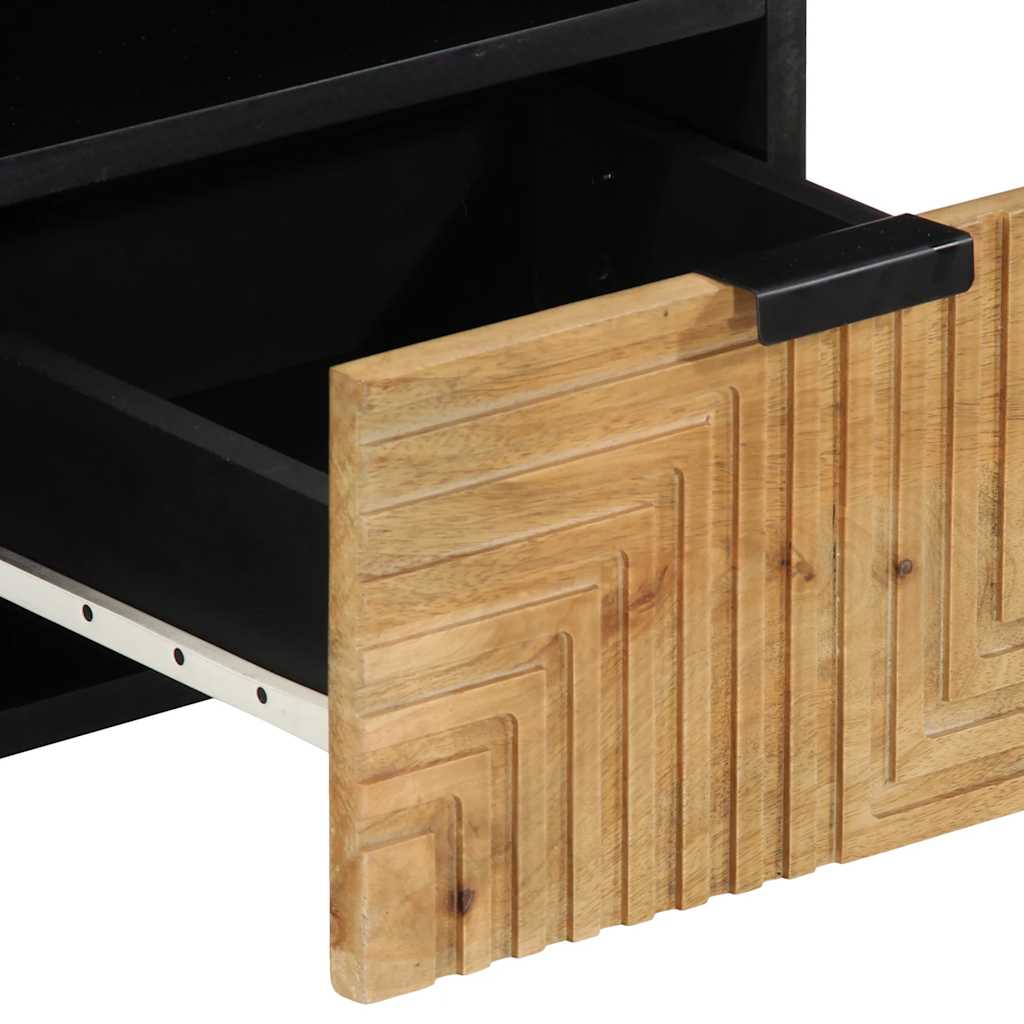 Tv-meubel 100x33x46 cm massief mangohout bruin is nu te koop bij PeponiXL, paradijselijk wonen!