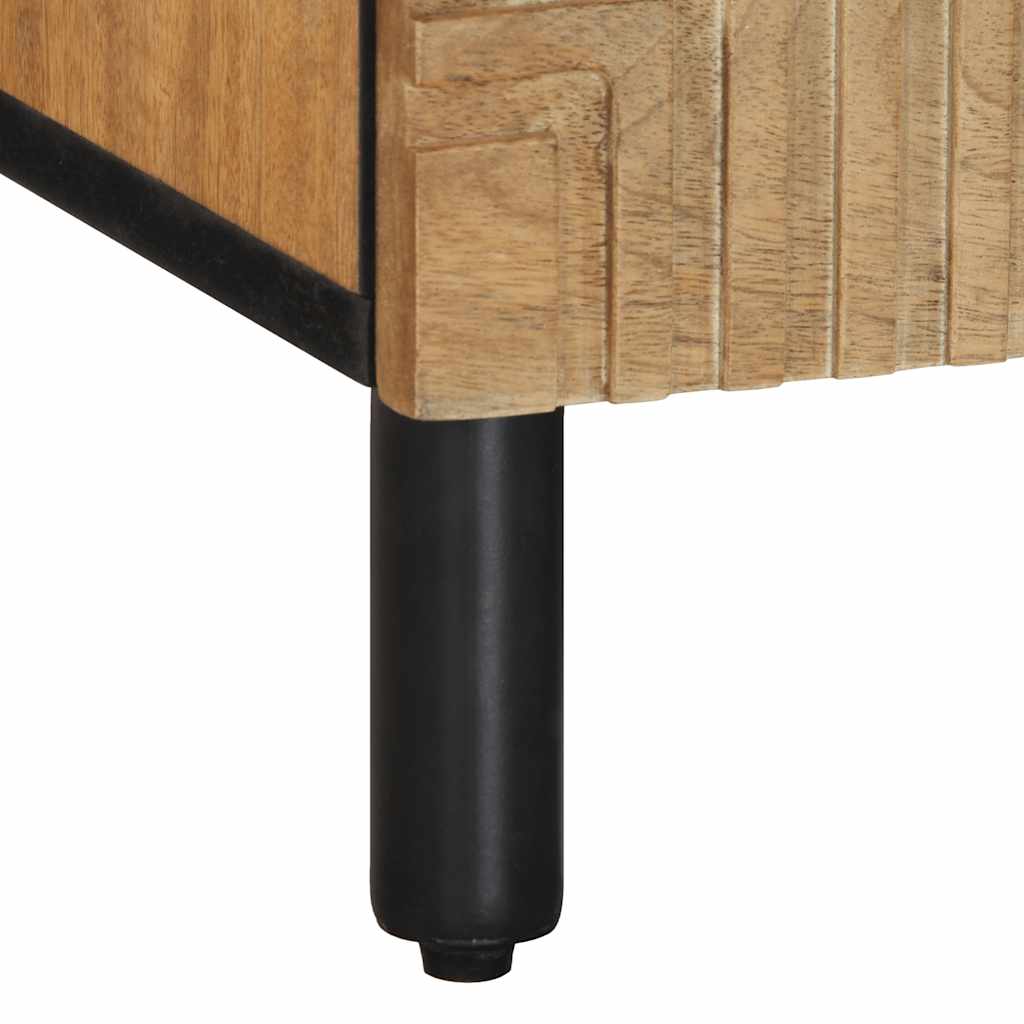 Tv-meubel 100x33x46 cm massief mangohout bruin is nu te koop bij PeponiXL, paradijselijk wonen!