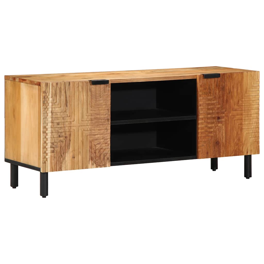 TV-kast 105x33x46 cm massief acaciahout is nu te koop bij PeponiXL, paradijselijk wonen!