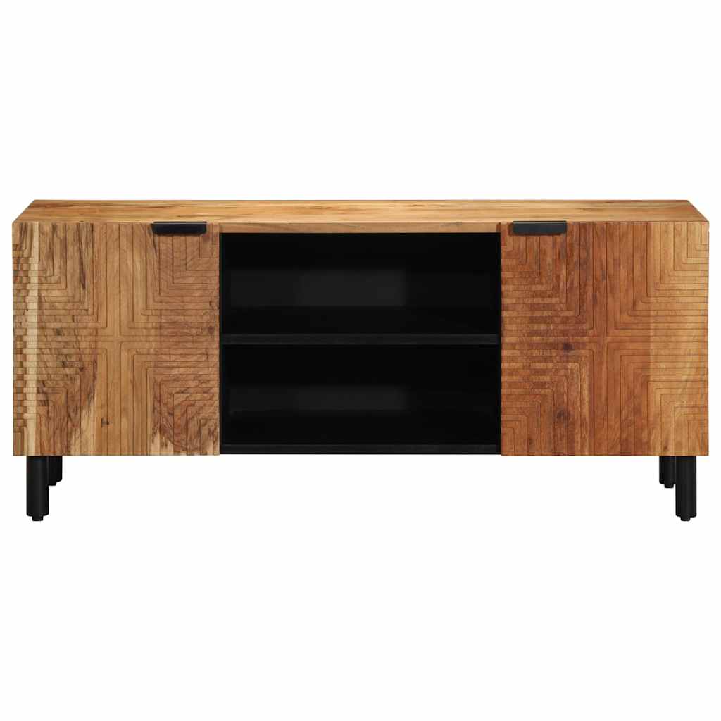 TV-kast 105x33x46 cm massief acaciahout is nu te koop bij PeponiXL, paradijselijk wonen!