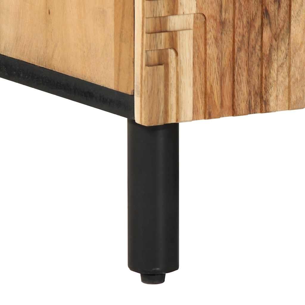 TV-kast 105x33x46 cm massief acaciahout is nu te koop bij PeponiXL, paradijselijk wonen!