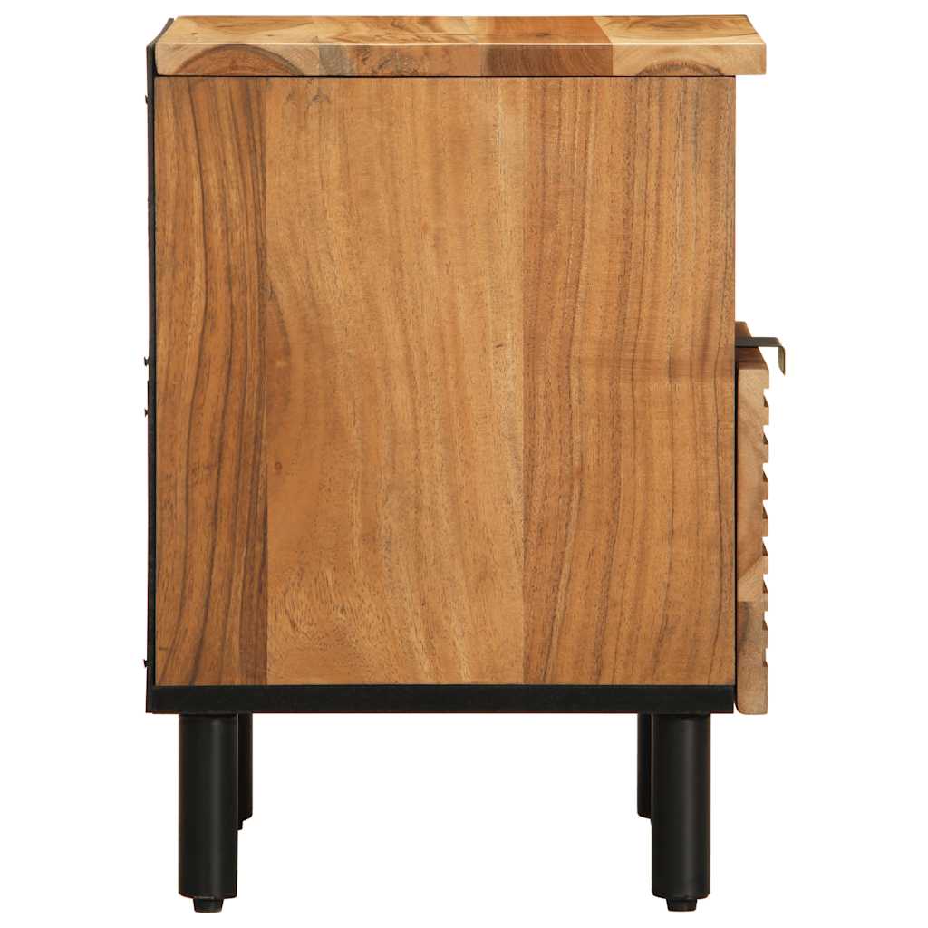 Nachtkastjes 2 stuks 40x33x46 cm Massief hout Acacia is nu te koop bij PeponiXL, paradijselijk wonen!