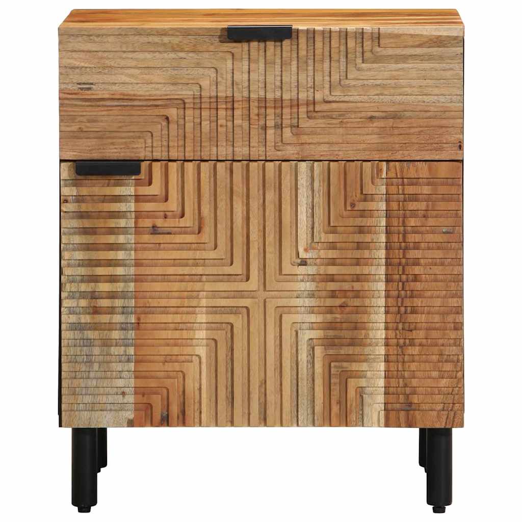 Nachtkastje met lade Bruin 50 x 33 x 60 cm Massief acaciahout is nu te koop bij PeponiXL, paradijselijk wonen!