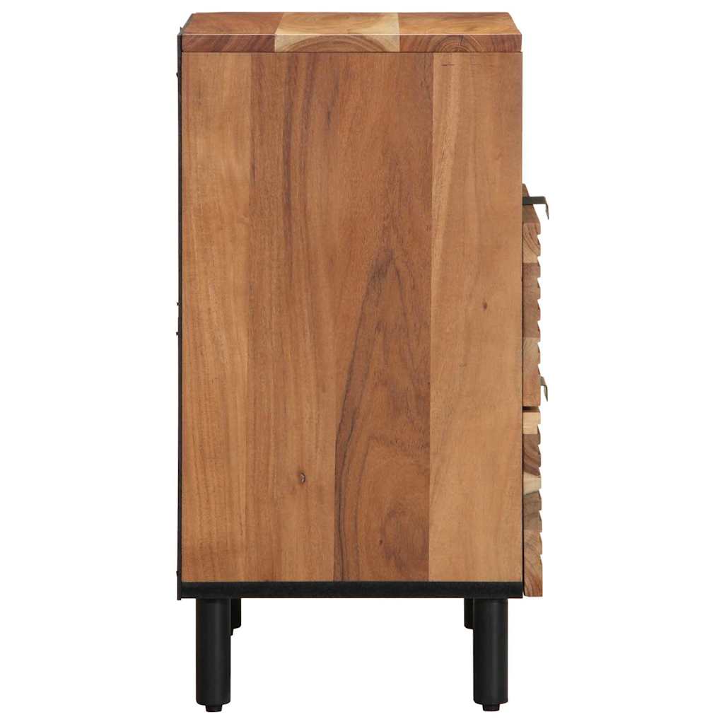 Nachtkastje met lade Bruin 50 x 33 x 62 cm Massief acaciahout is nu te koop bij PeponiXL, paradijselijk wonen!