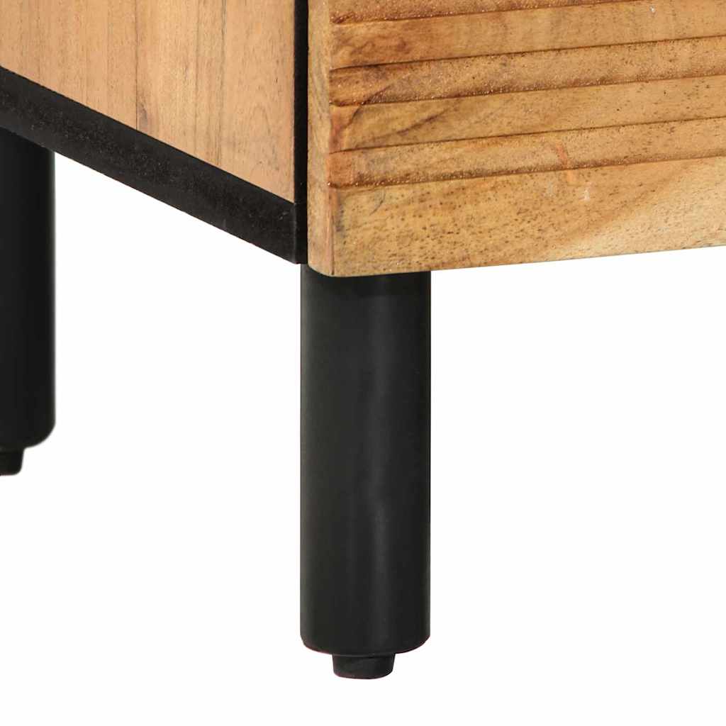 Nachtkastje met lade Bruin 50 x 33 x 60 cm Massief acaciahout is nu te koop bij PeponiXL, paradijselijk wonen!