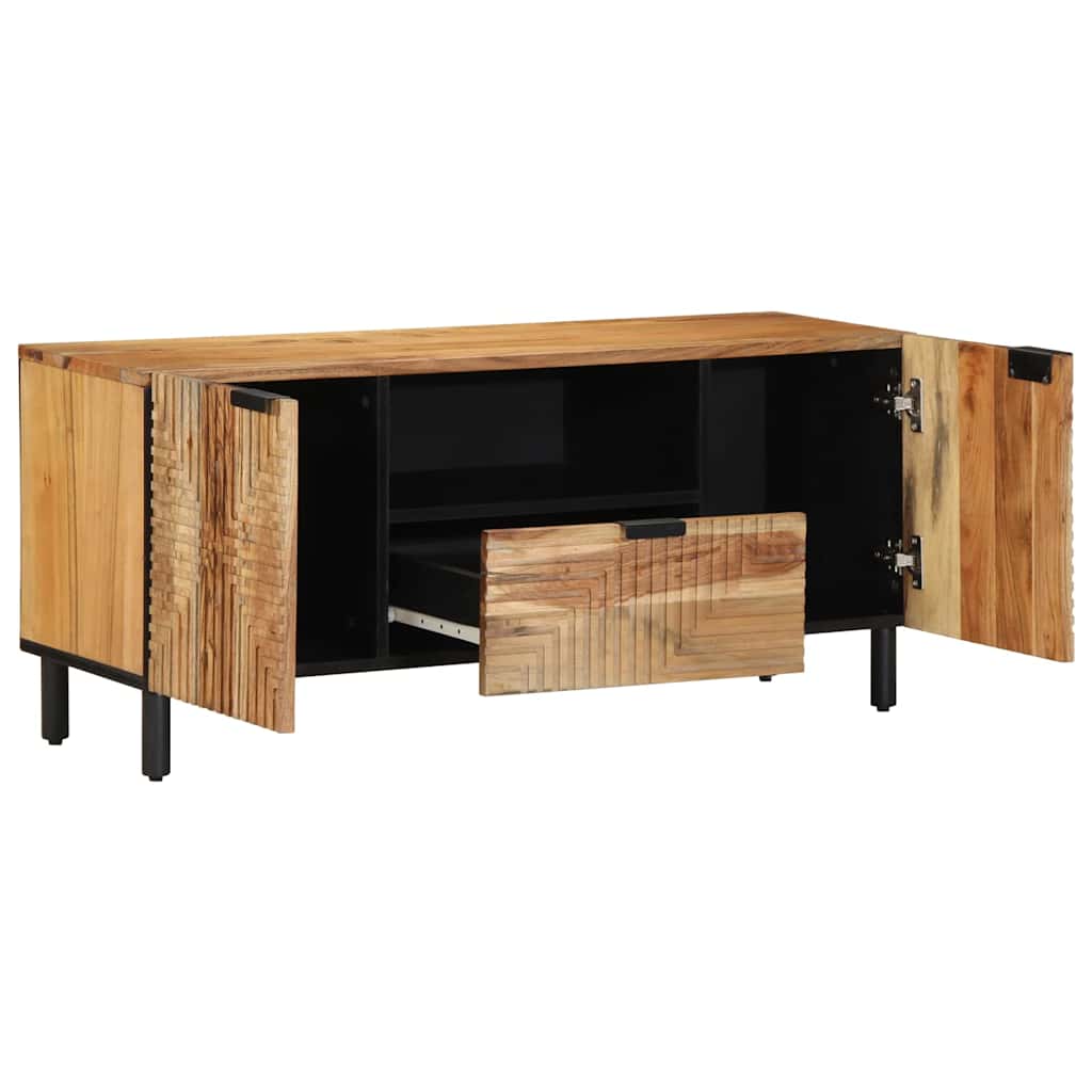 TV Eenheden Massief Acaciahout 105 x 33,5 x 46 cm Bewerkt hout is nu te koop bij PeponiXL, paradijselijk wonen!