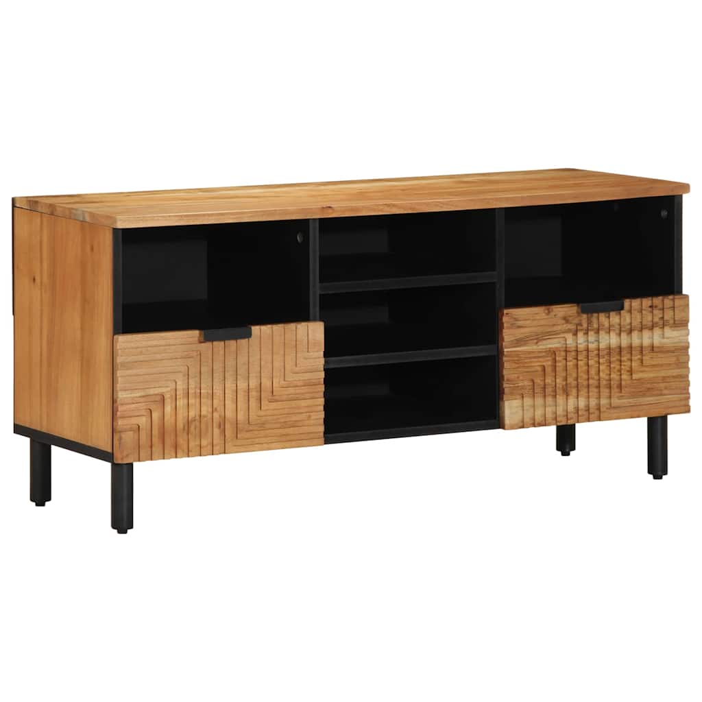 TV Eenheden Massief Acaciahout 100 x 33,5 x 46 cm Bewerkt hout is nu te koop bij PeponiXL, paradijselijk wonen!