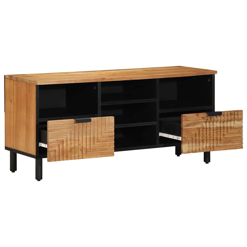 TV Eenheden Massief Acaciahout 100 x 33,5 x 46 cm Bewerkt hout is nu te koop bij PeponiXL, paradijselijk wonen!