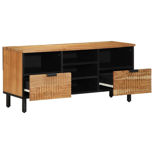 TV Eenheden Massief Acaciahout 100 x 33,5 x 46 cm Bewerkt hout is nu te koop bij PeponiXL, paradijselijk wonen!