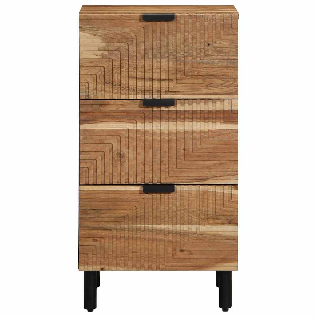 Dressoir met lade Naturel 40 x 33,5 x 75 cm Massief Acaciahout is nu te koop bij PeponiXL, paradijselijk wonen!