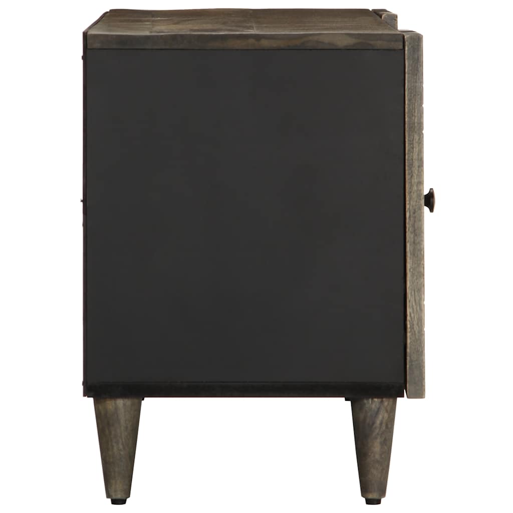 Tv-meubel 105x33,5x46 cm massief mangohout lichtgrijs is nu te koop bij PeponiXL, paradijselijk wonen!