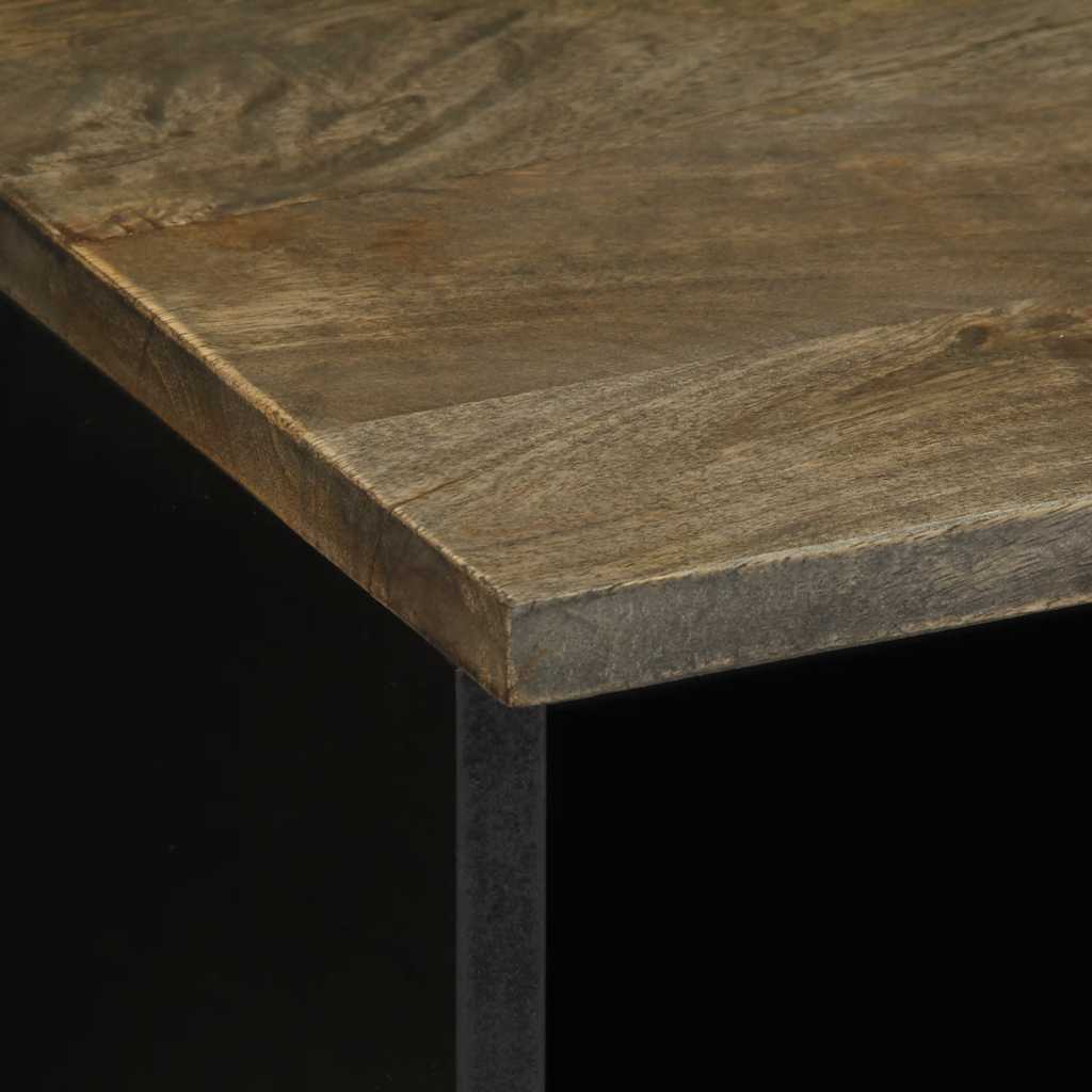 Tv-meubel 70x33,5x46 cm massief mangohout lichtgrijs is nu te koop bij PeponiXL, paradijselijk wonen!