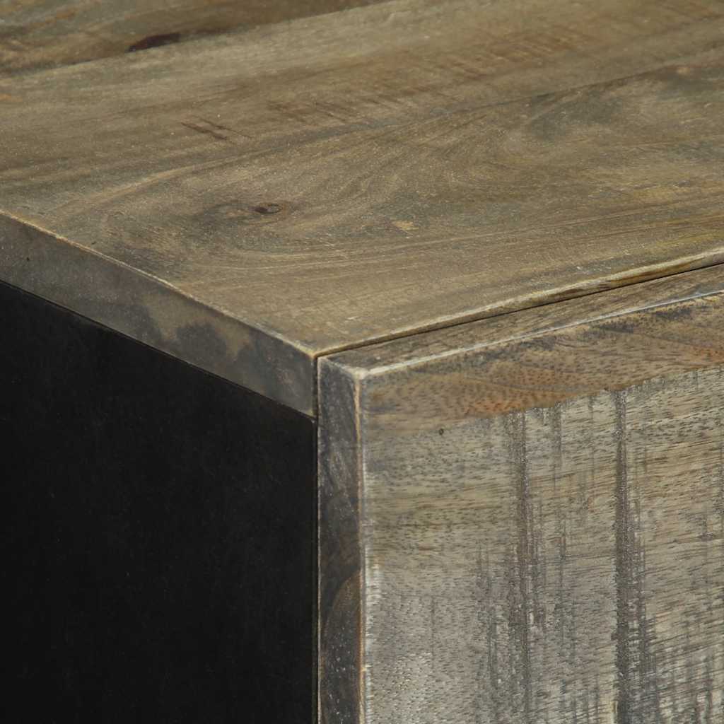 Dressoir 60x33,5x75 cm massief mangohout lichtgrijs is nu te koop bij PeponiXL, paradijselijk wonen!