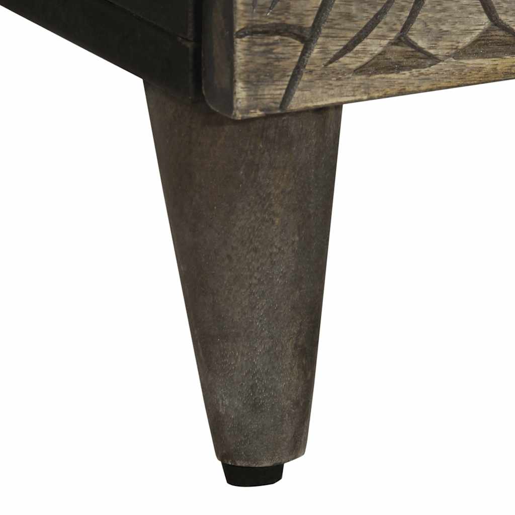 Dressoir 60x33,5x75 cm massief mangohout lichtgrijs is nu te koop bij PeponiXL, paradijselijk wonen!