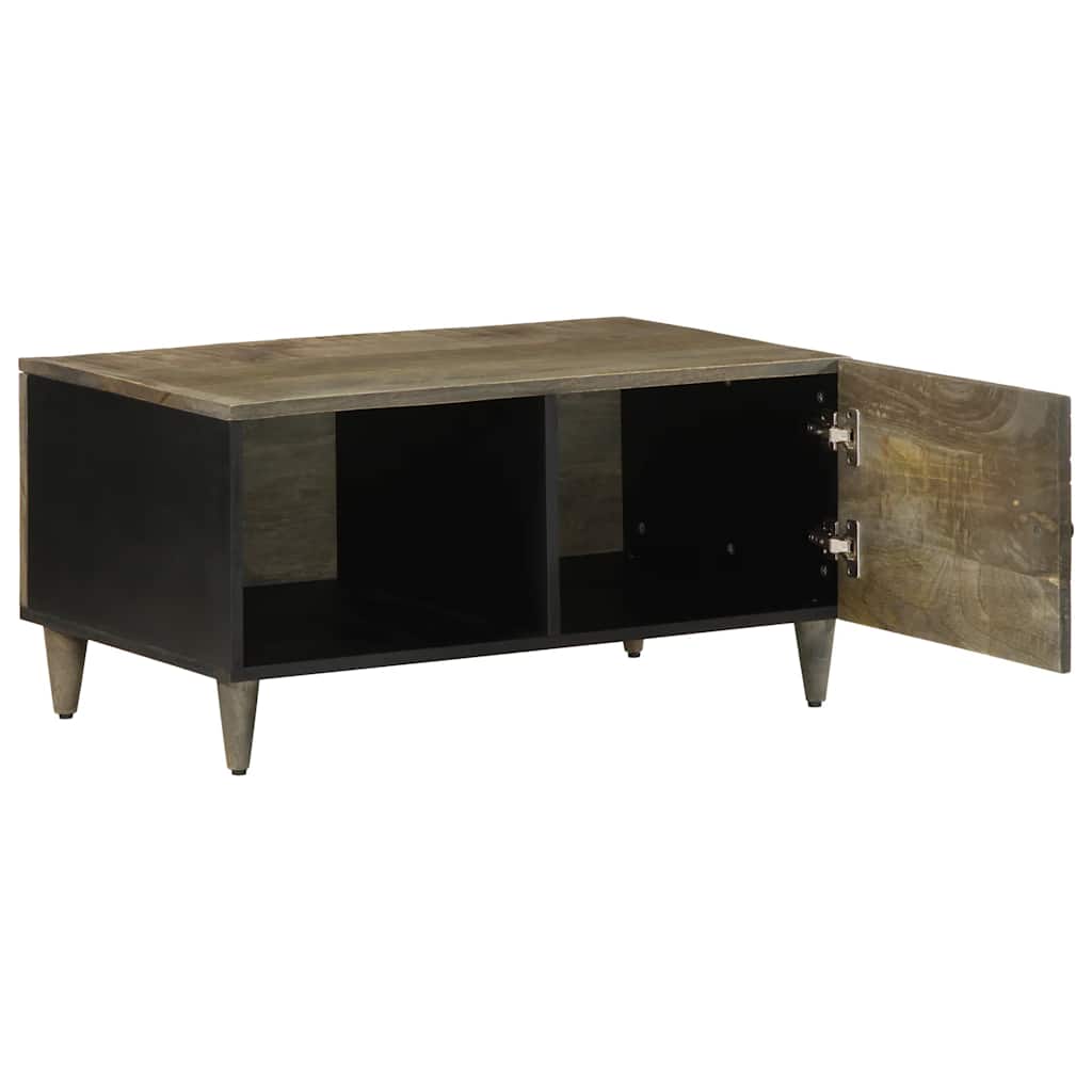 Salontafel 80x50x40 cm massief mangohout lichtgrijs is nu te koop bij PeponiXL, paradijselijk wonen!