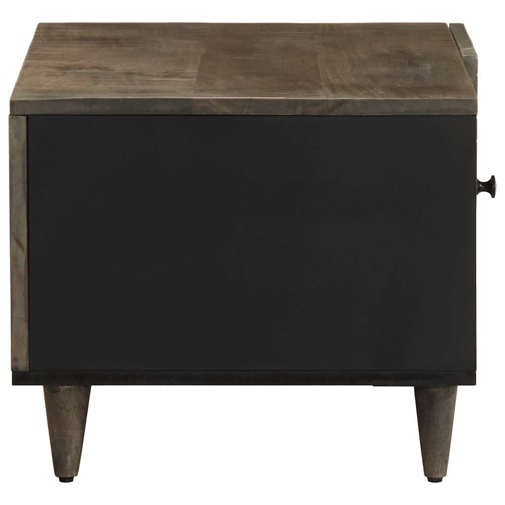 Salontafel 80x50x40 cm massief mangohout lichtgrijs is nu te koop bij PeponiXL, paradijselijk wonen!