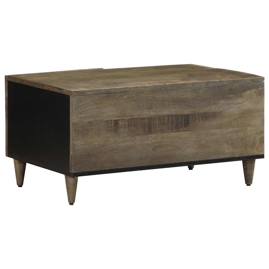 Salontafel 80x50x40 cm massief mangohout lichtgrijs is nu te koop bij PeponiXL, paradijselijk wonen!