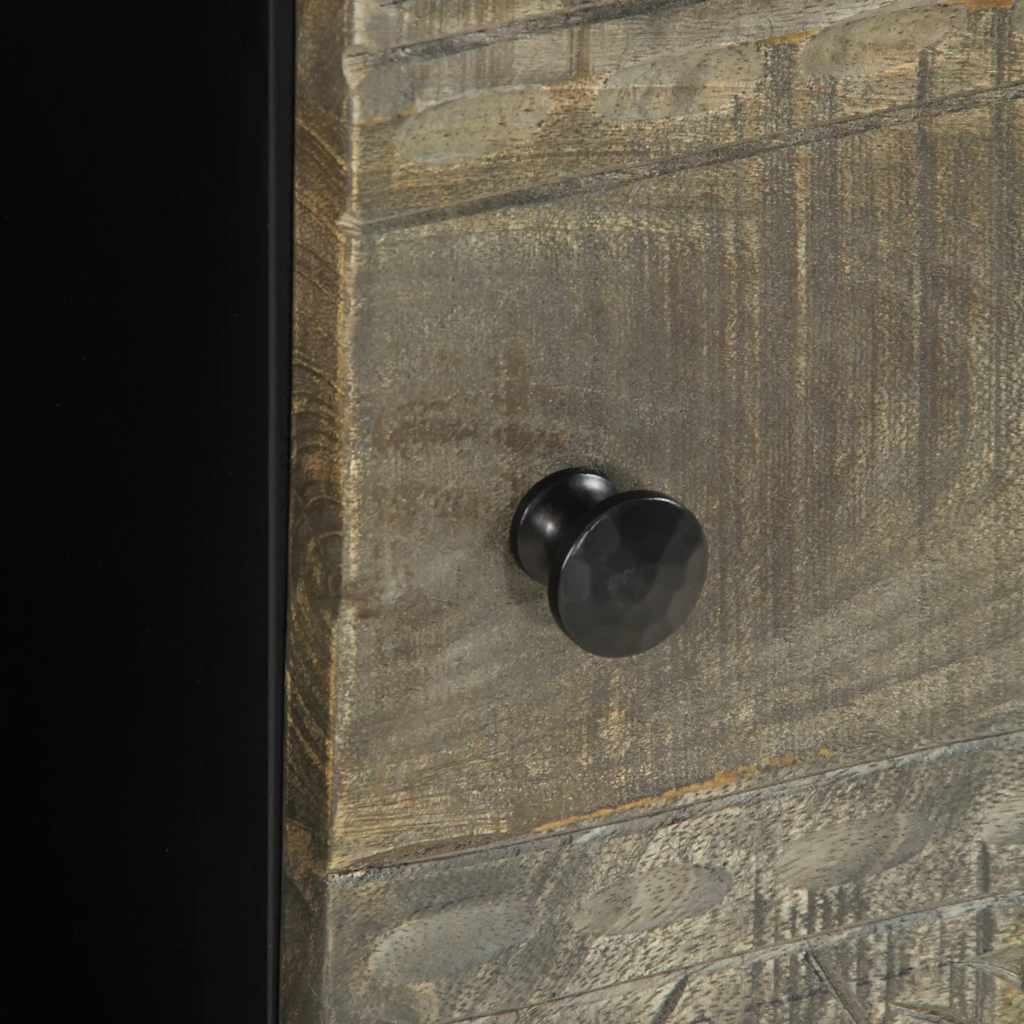 Salontafel 80x50x40 cm massief mangohout lichtgrijs is nu te koop bij PeponiXL, paradijselijk wonen!