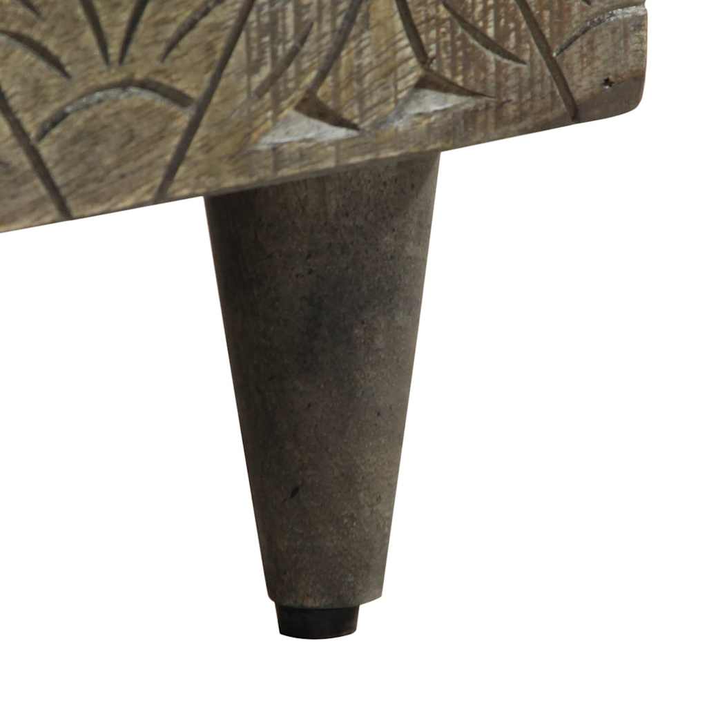 Salontafel 80x50x40 cm massief mangohout lichtgrijs is nu te koop bij PeponiXL, paradijselijk wonen!