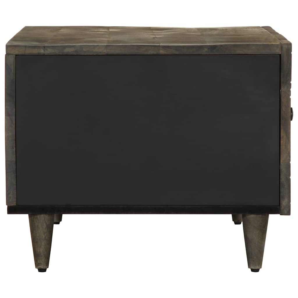 Salontafel 80x50x40 cm massief mangohout lichtgrijs is nu te koop bij PeponiXL, paradijselijk wonen!