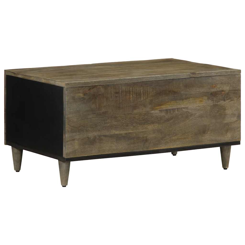 Salontafel 80x50x40 cm massief mangohout lichtgrijs is nu te koop bij PeponiXL, paradijselijk wonen!