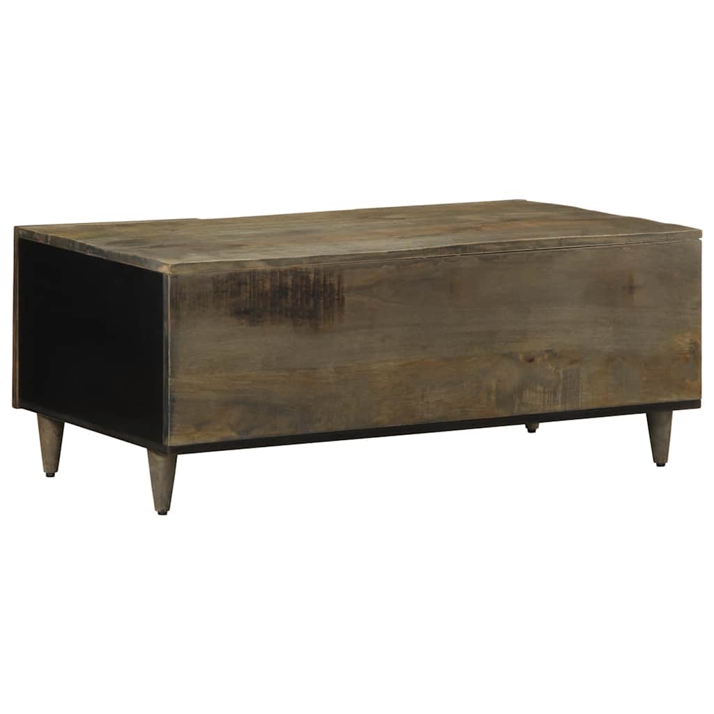 Salontafel 100x54x40 cm massief mangohout lichtgrijs is nu te koop bij PeponiXL, paradijselijk wonen!