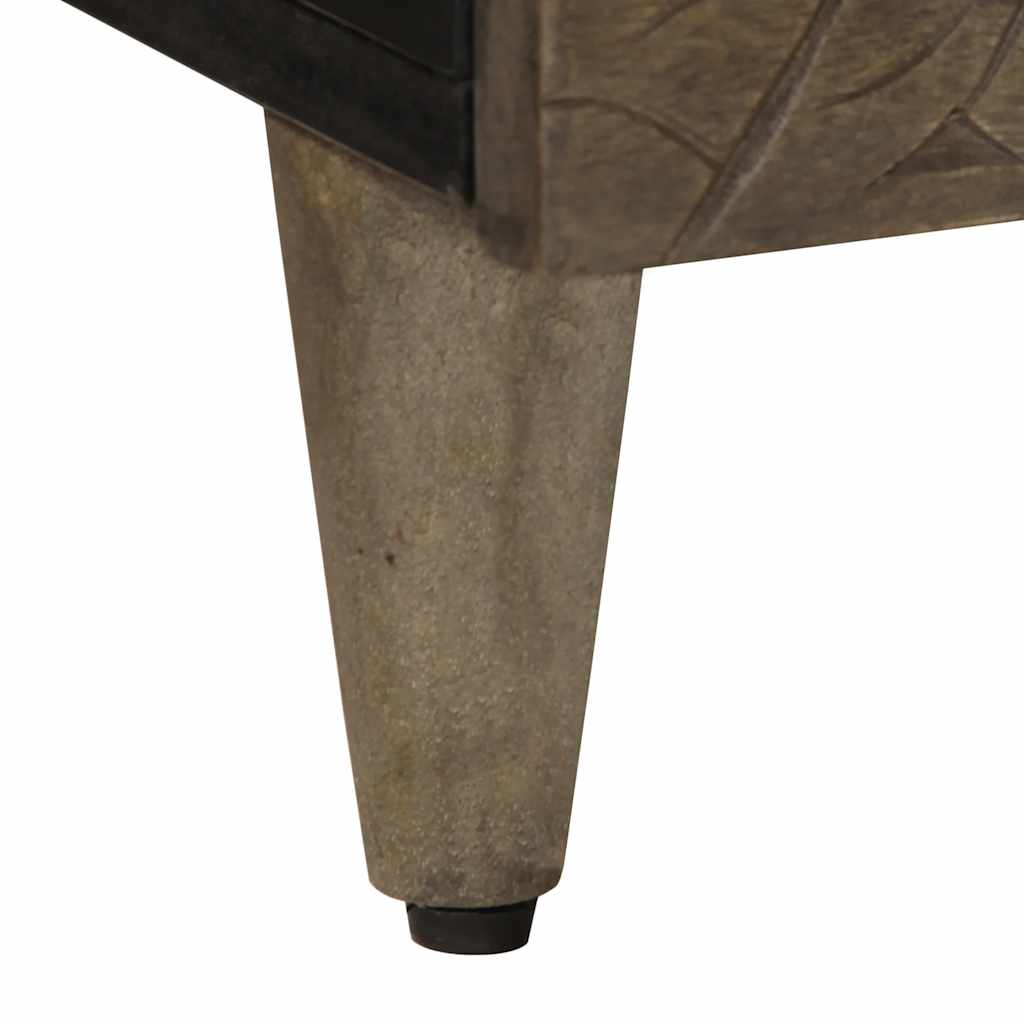 Salontafel 100x54x40 cm massief mangohout lichtgrijs is nu te koop bij PeponiXL, paradijselijk wonen!
