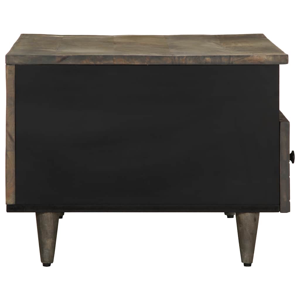 Salontafel 80x54x40 cm massief mangohout lichtgrijs is nu te koop bij PeponiXL, paradijselijk wonen!
