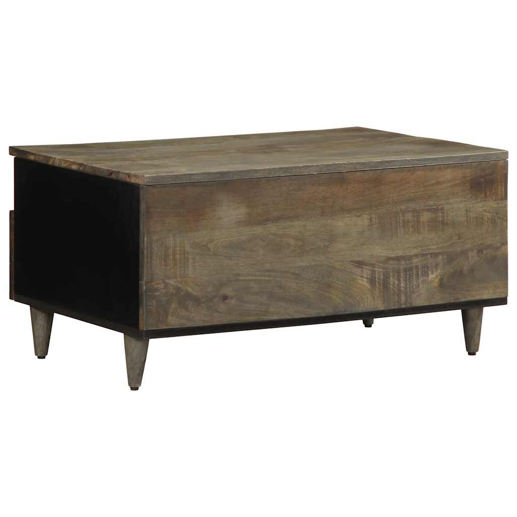 Salontafel 80x54x40 cm massief mangohout lichtgrijs is nu te koop bij PeponiXL, paradijselijk wonen!