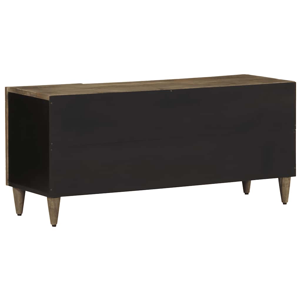 Tv-meubel 105x33,5x46 cm massief mangohout lichtgrijs is nu te koop bij PeponiXL, paradijselijk wonen!