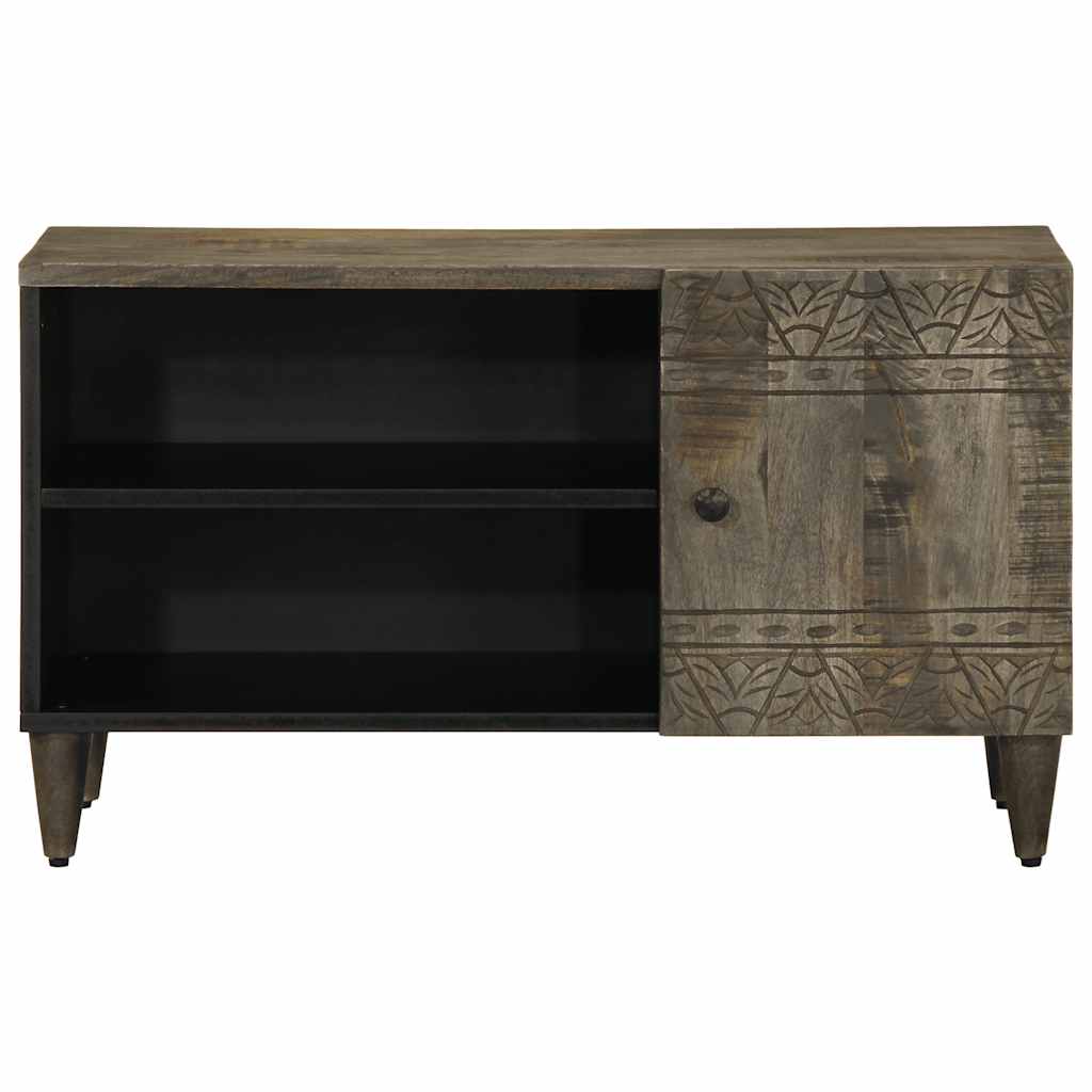 Tv-meubel 80x31,5x46 cm massief mangohout lichtgrijs is nu te koop bij PeponiXL, paradijselijk wonen!