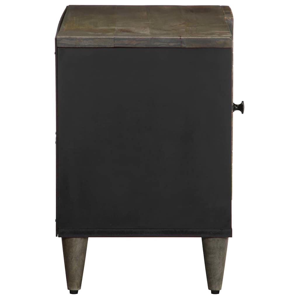 Tv-meubel 80x31,5x46 cm massief mangohout lichtgrijs is nu te koop bij PeponiXL, paradijselijk wonen!