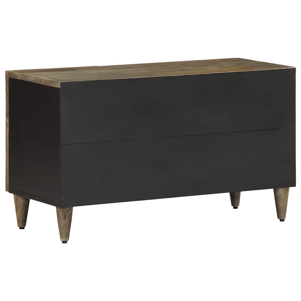 Tv-meubel 80x31,5x46 cm massief mangohout lichtgrijs is nu te koop bij PeponiXL, paradijselijk wonen!