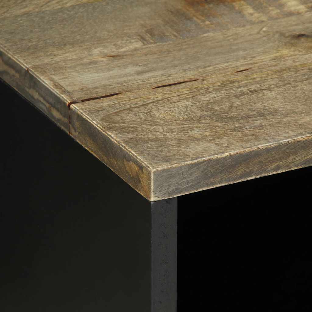Tv-meubel 80x31,5x46 cm massief mangohout lichtgrijs is nu te koop bij PeponiXL, paradijselijk wonen!