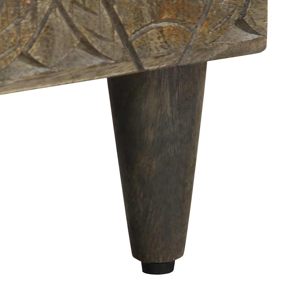 Tv-meubel 80x33x46 cm massief mangohout zwart is nu te koop bij PeponiXL, paradijselijk wonen!