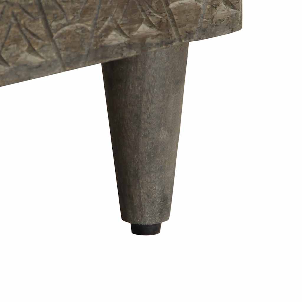 Tv-meubel 100x33x46 cm massief mangohout zwart is nu te koop bij PeponiXL, paradijselijk wonen!