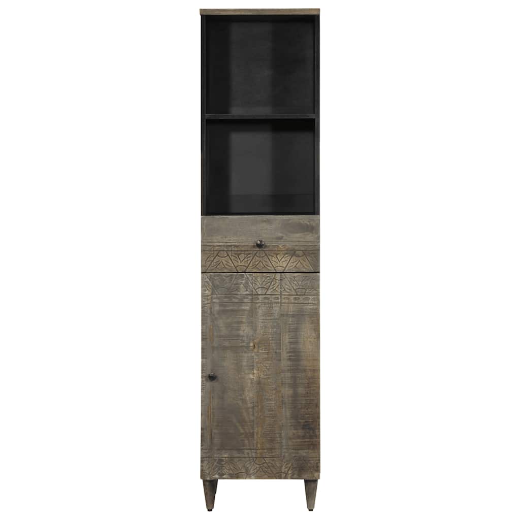 Badkamerkast 38x33x160 cm massief mangohout is nu te koop bij PeponiXL, paradijselijk wonen!