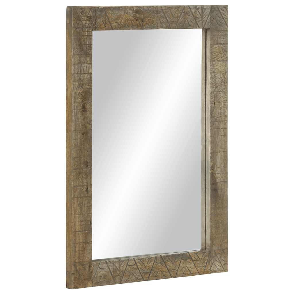 Badkamerspiegel 50x2,5x70 cm massief mangohout is nu te koop bij PeponiXL, paradijselijk wonen!